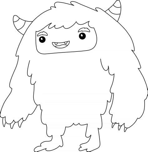 Yeti Coloring Pages Printable for Free Download