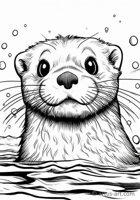 Otter Coloring Pages