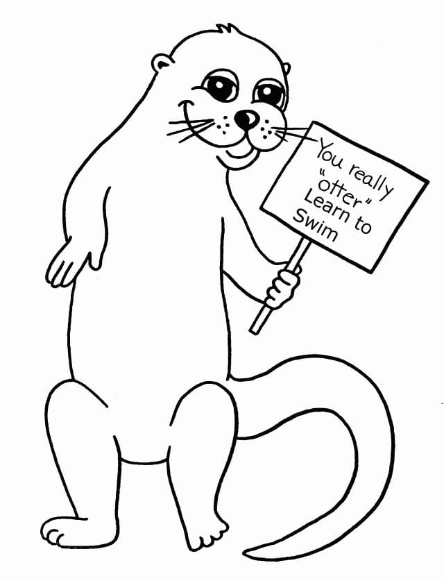 Otter Coloring Pages