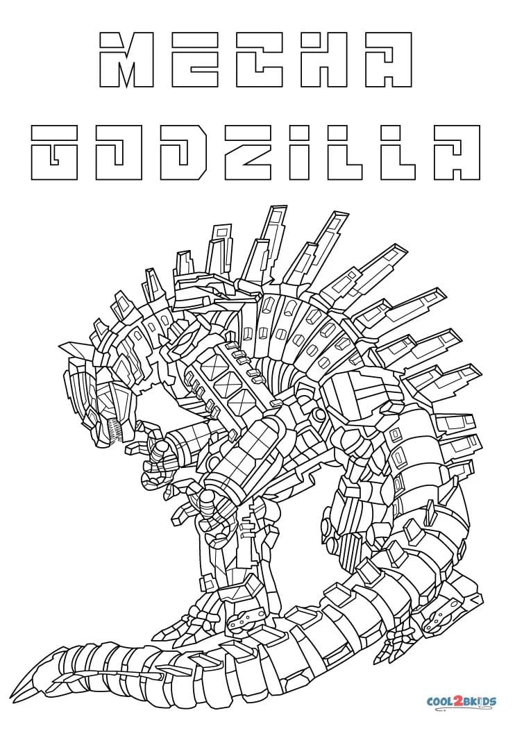 Mechagodzilla Coloring Pages