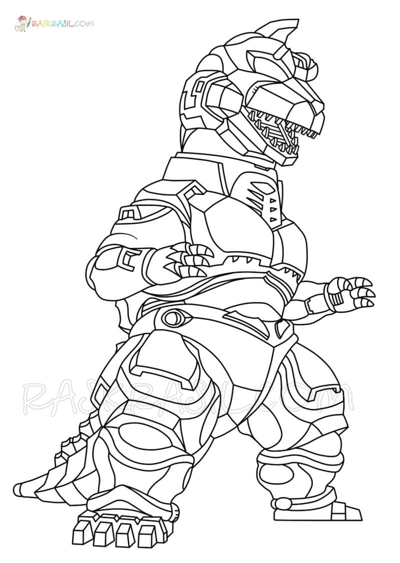 Mecha Godzilla Coloring Pages