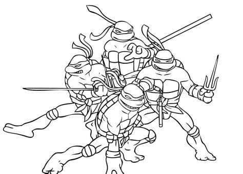 Ninja Turtle Coloring Pages Printable