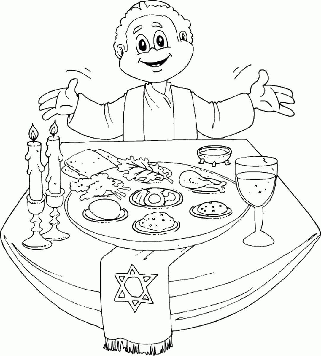 Free Printable Passover Coloring Pages (Pesach Coloring Sheets)