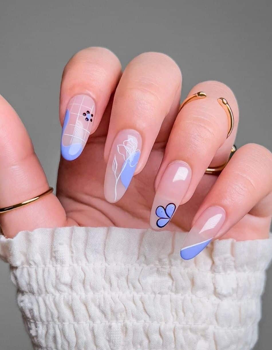 21+ Perfect Periwinkle Nails for Spring Summer