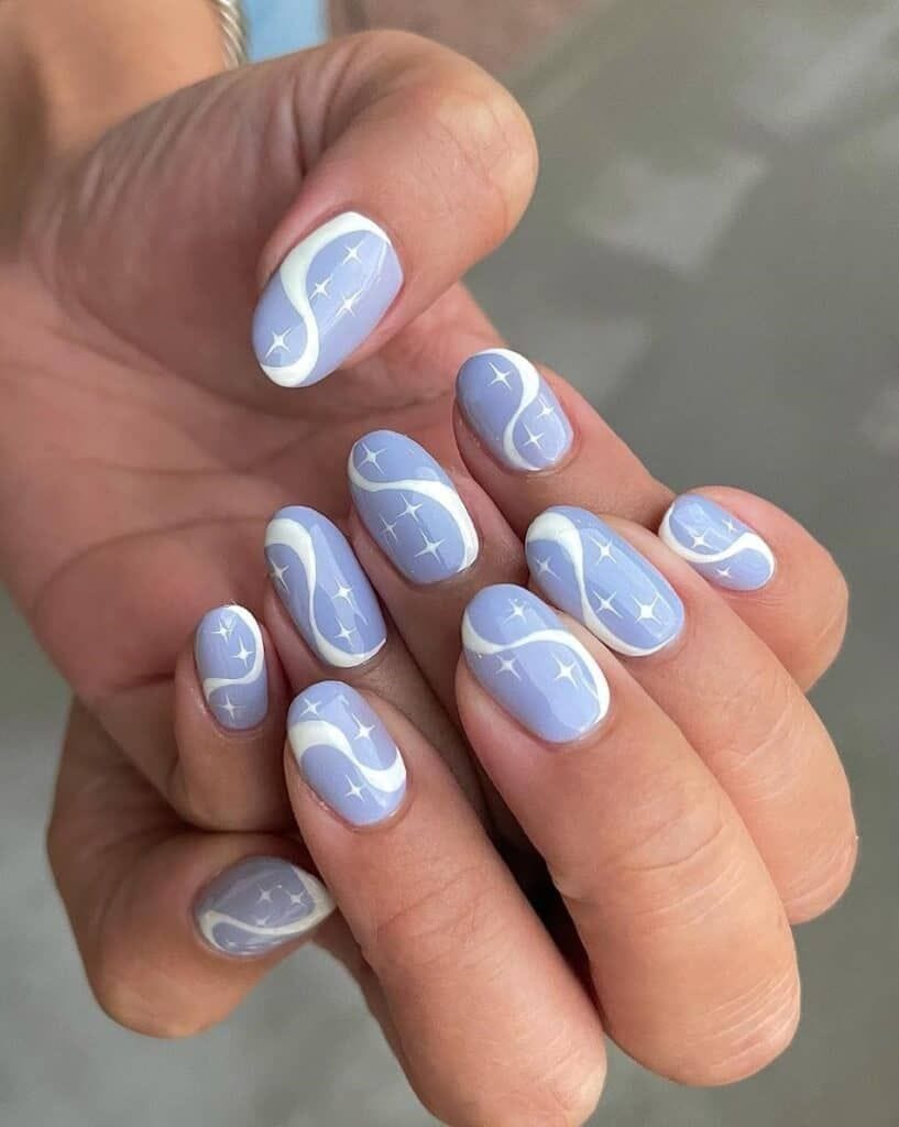 21+ Perfect Periwinkle Nails for Spring Summer