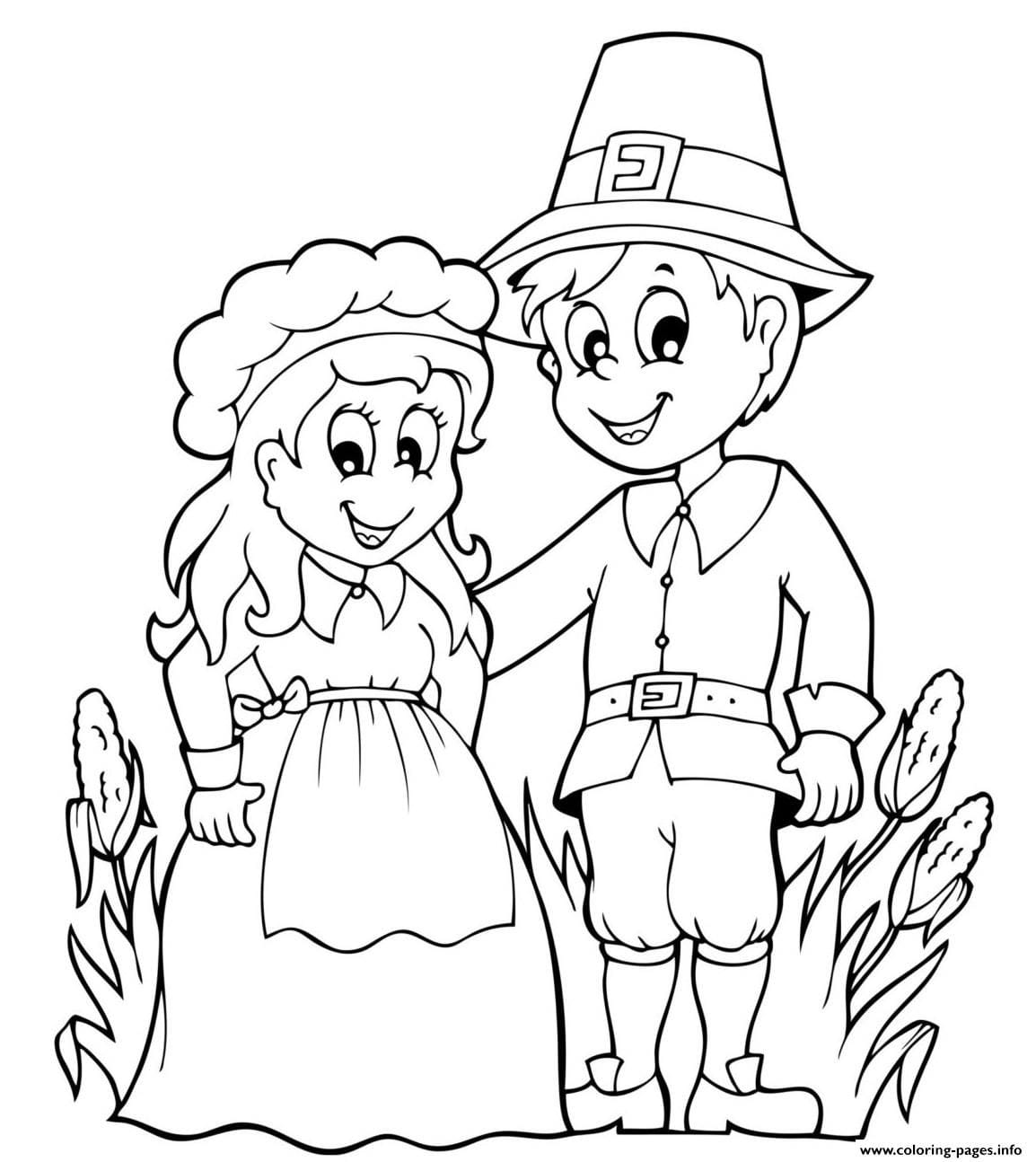 25 Pilgrim Coloring Pages (Printable Free To Download PDF)