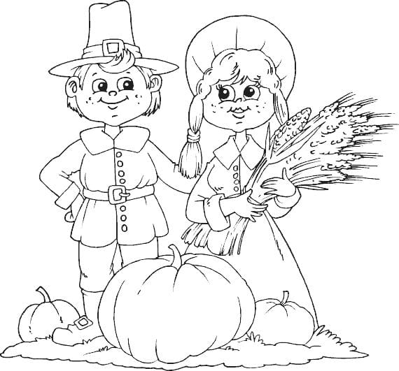 Free Printable Pilgrim Coloring Pages for Kids