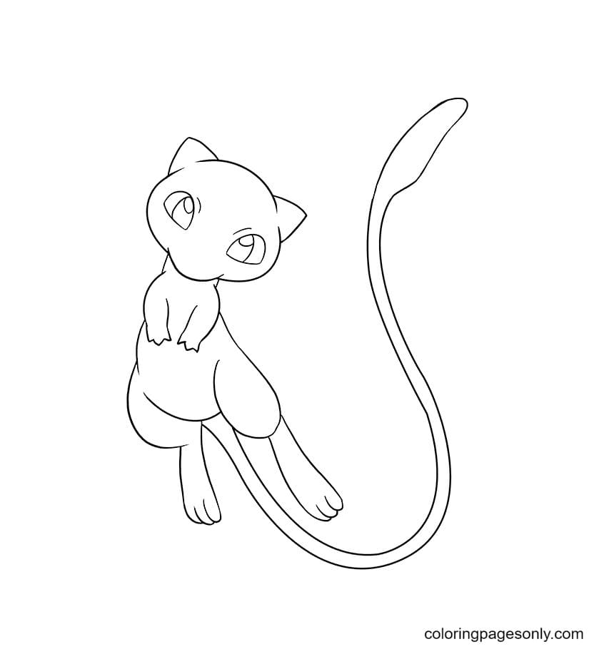 Mew Coloring Pages