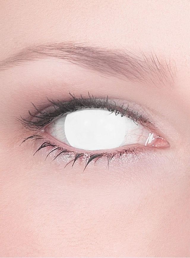 Blind White Contact Lenses