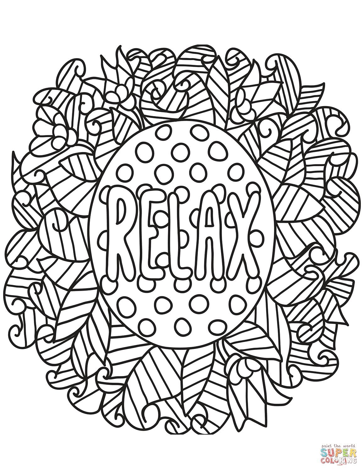 Stress Relief Coloring Pages (Updated 2021)