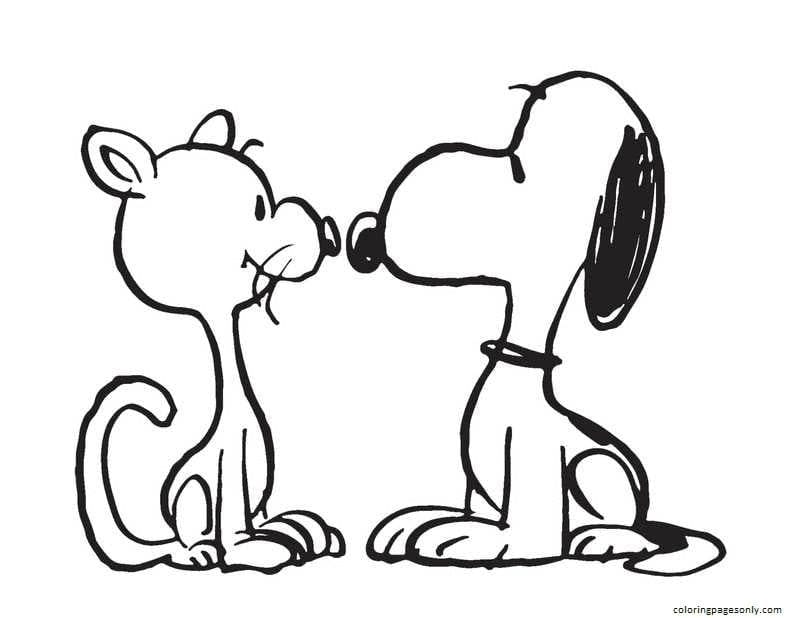 Snoopy coloring pages