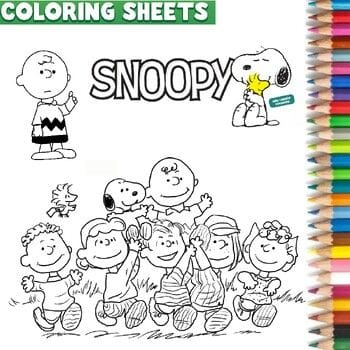 32 Peanuts Snoopy Coloring Pages (Free PDF Printables)