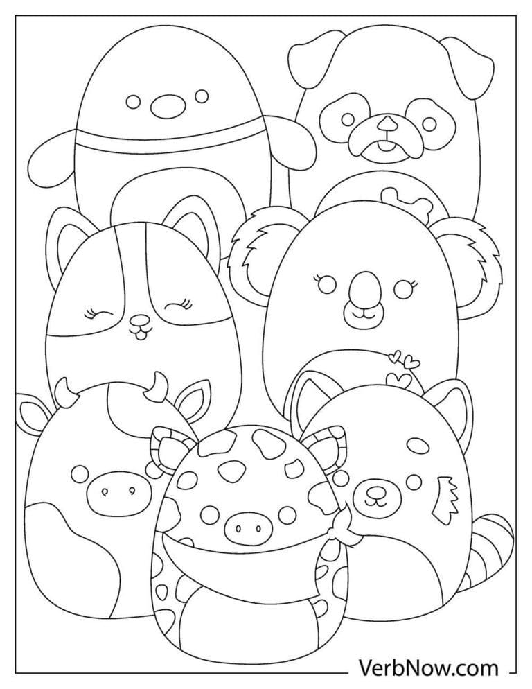 Squishmallow Coloring Pages (Free Printable PDF)