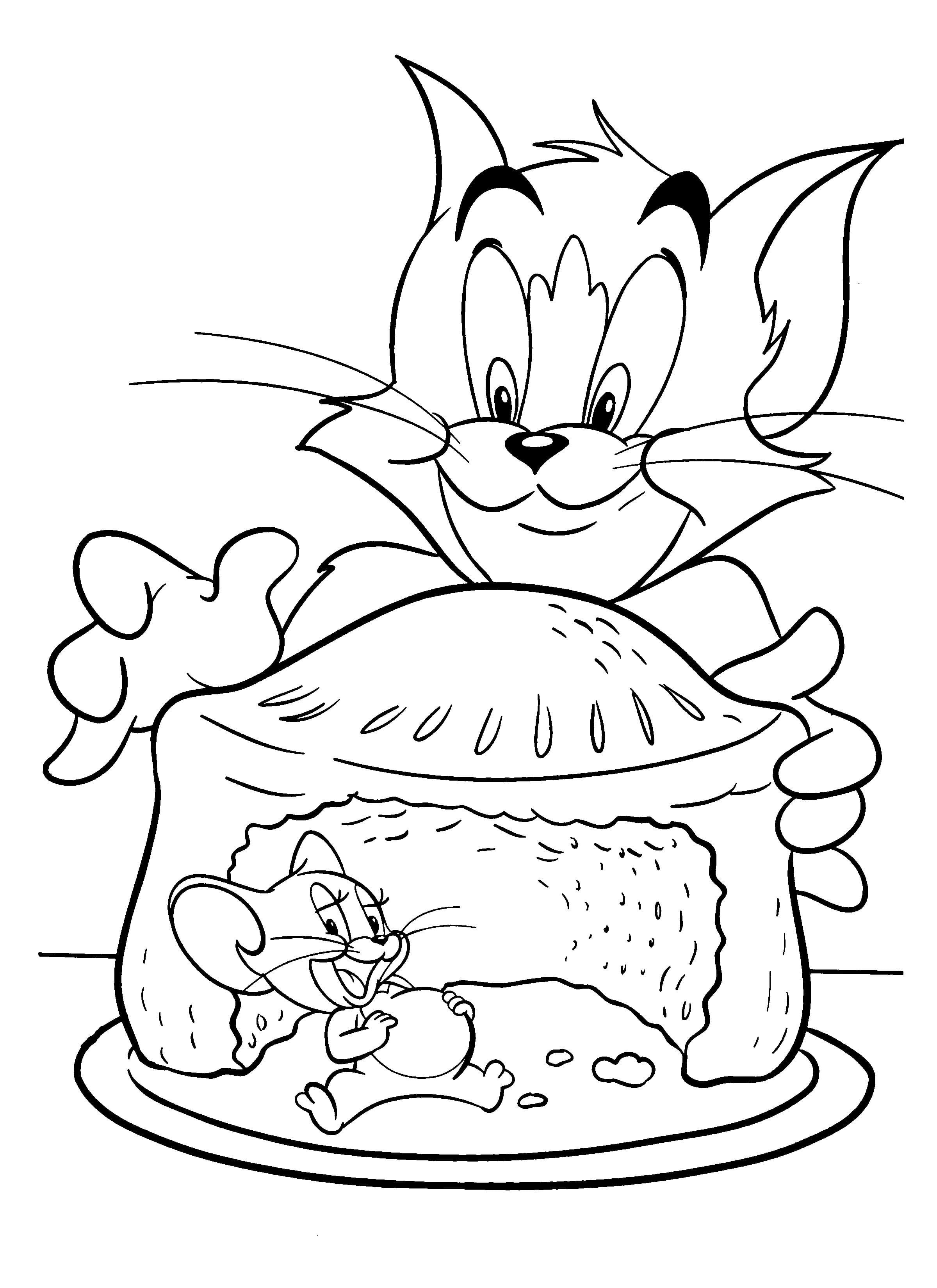 Free Printable Tom And Jerry Coloring Pages For Kids