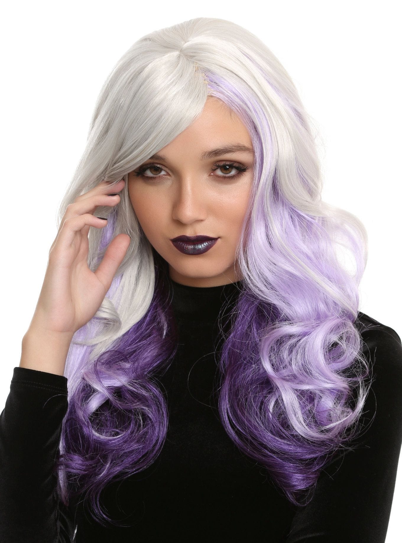 Rainbow Wig Multi Color Wig Highlight Wig Synthetic Wig Wavy