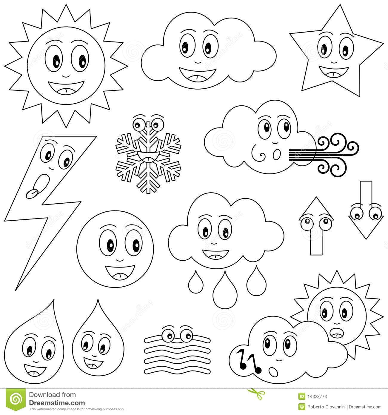 Weather Coloring Pages for Kids: Fun Free Printable Coloring Pages of