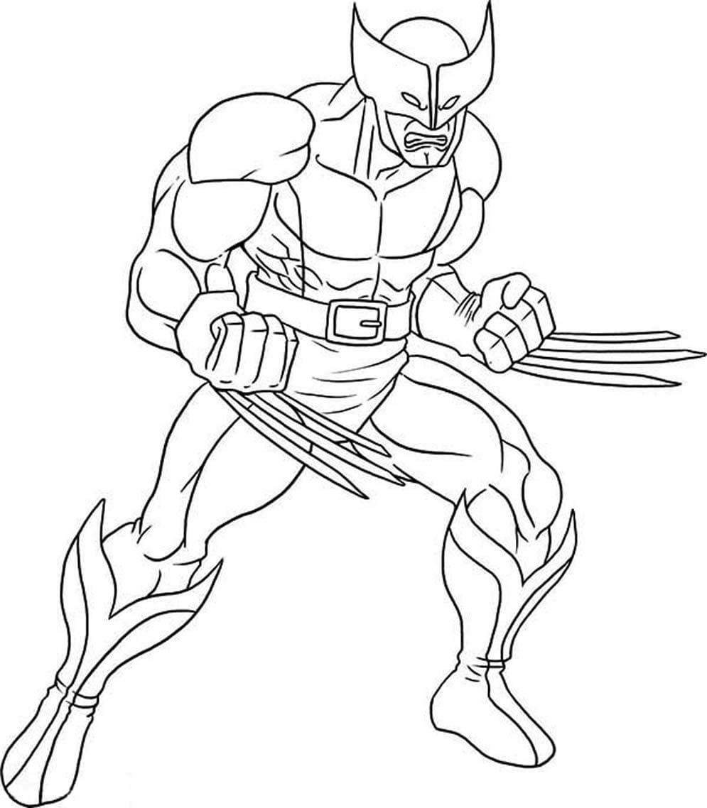 Printable Wolverine Coloring Pages For Kids