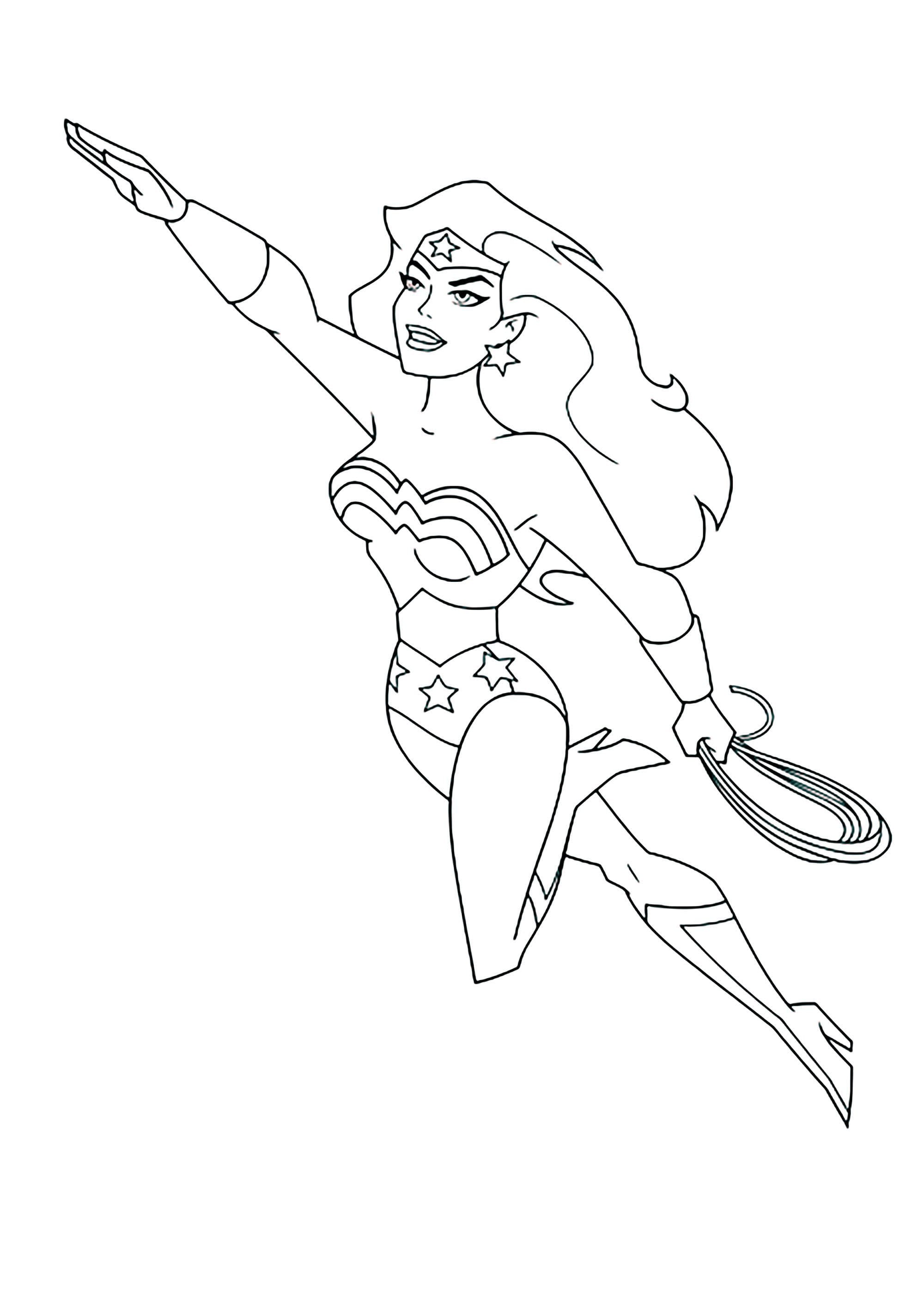 Wonder Woman Coloring Pages