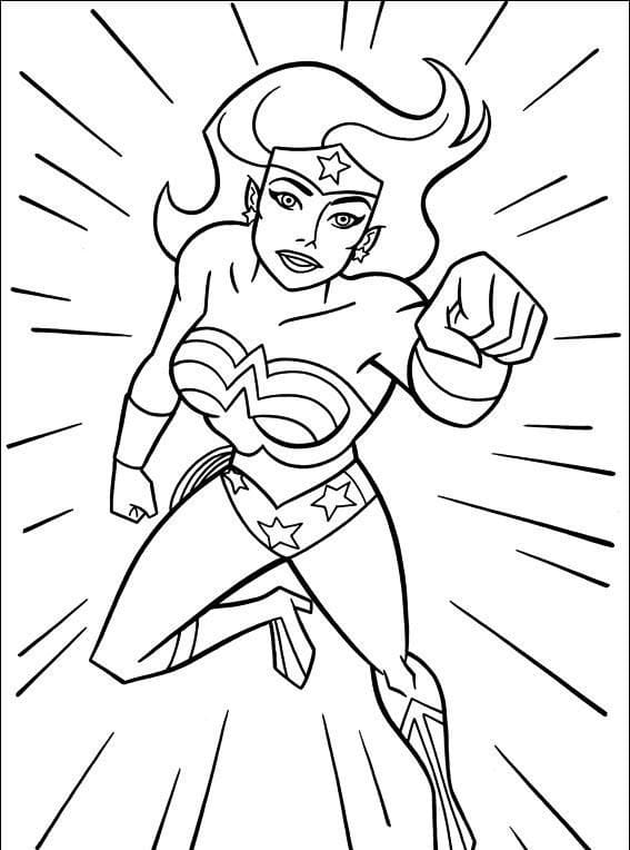 Wonder Woman Coloring Pages