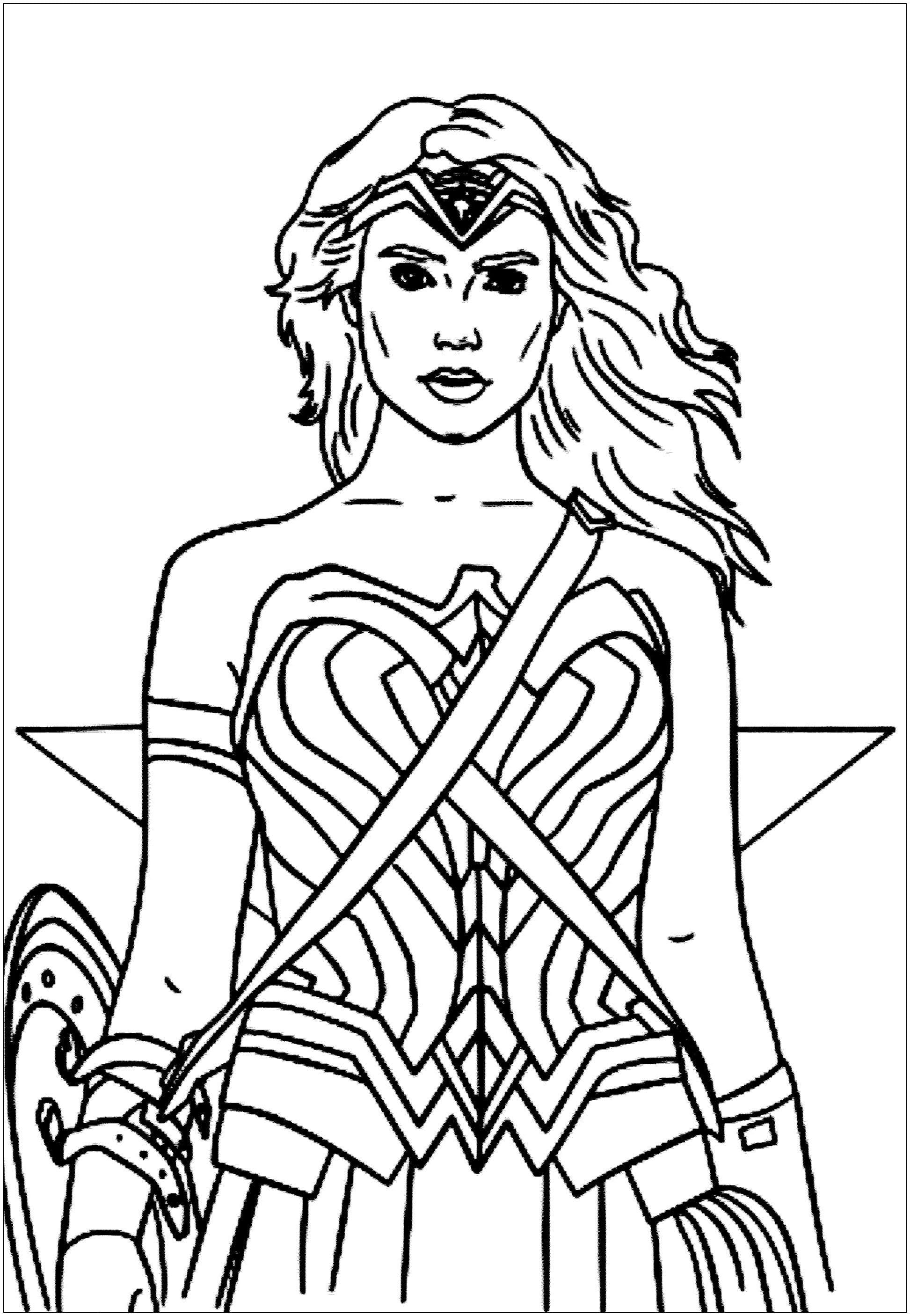 Wonder Woman Coloring Pages