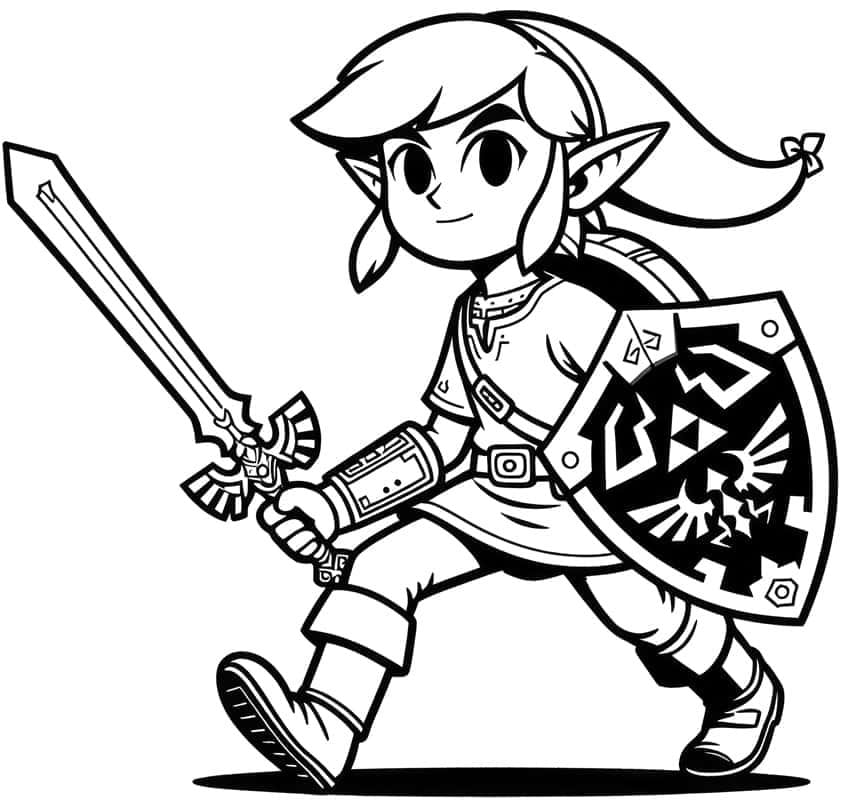 Zelda Coloring Pages