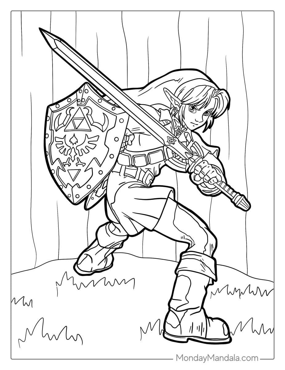 20 Zelda Coloring Pages (Free PDF Printables)