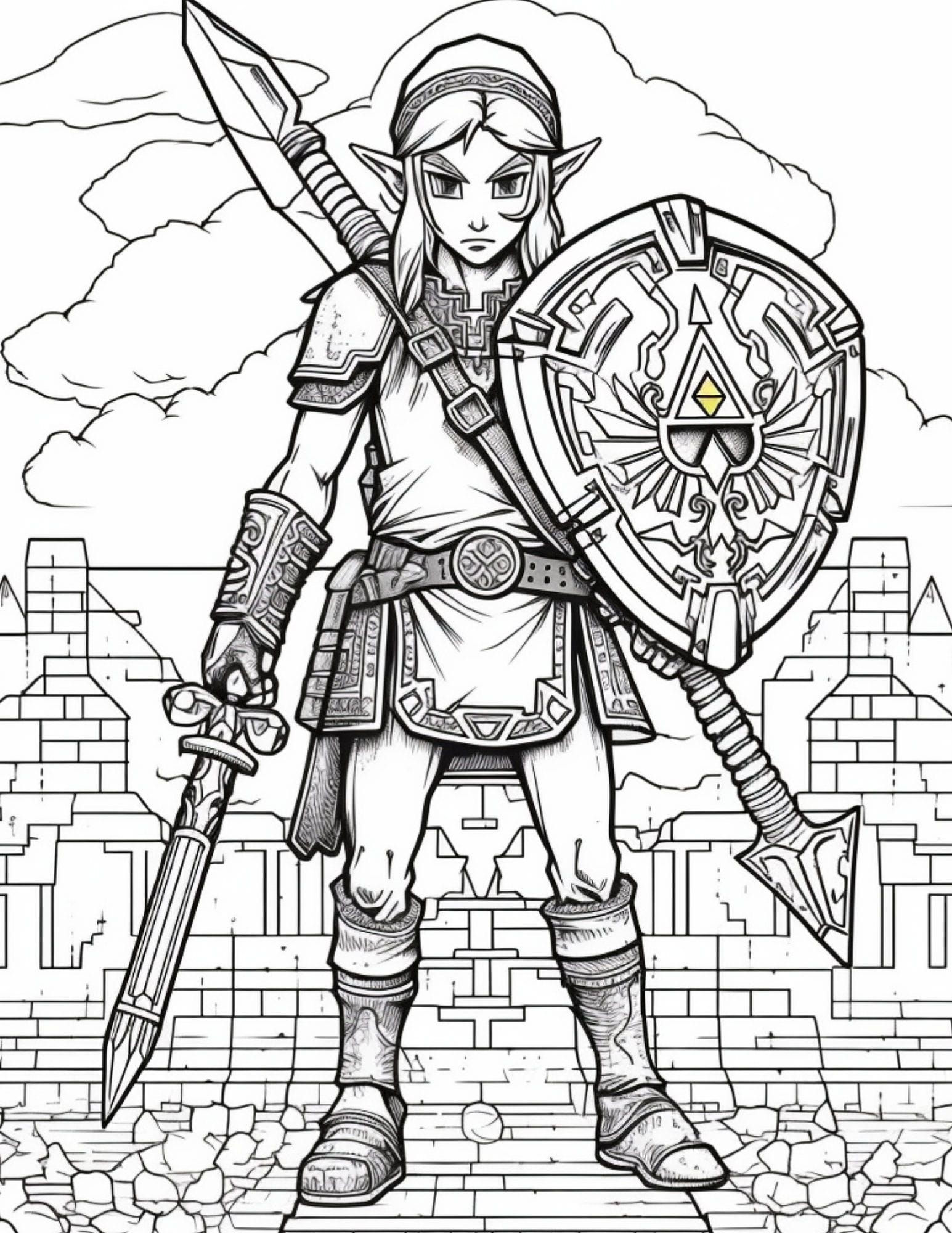 20 Zelda Coloring Pages (Free PDF Printables)