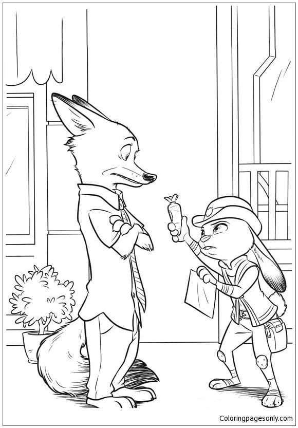 Zootopia Coloring Pages Free at GetColorings