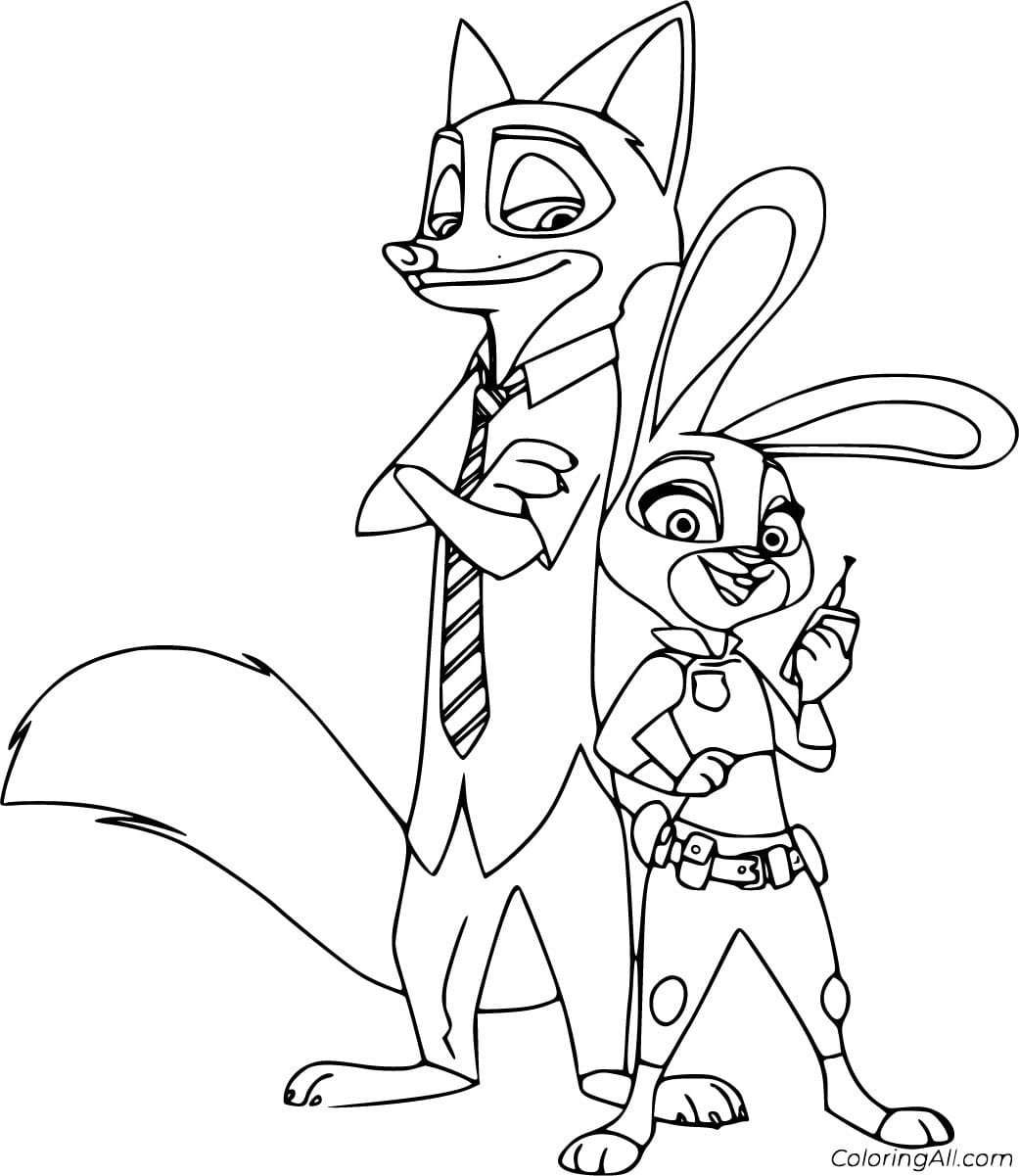 Zootopia Coloring Sheets