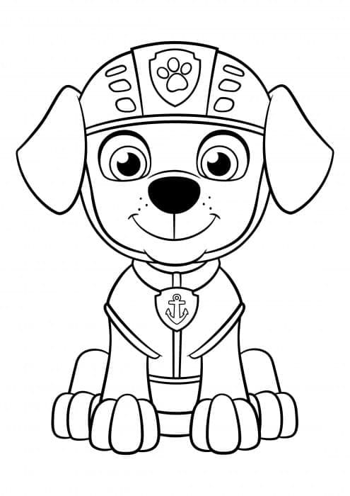 Paw Patrol Zuma coloring page