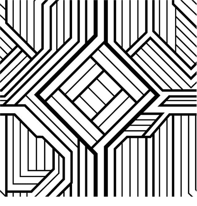 5 Geometric Design Coloring Pages For Adults