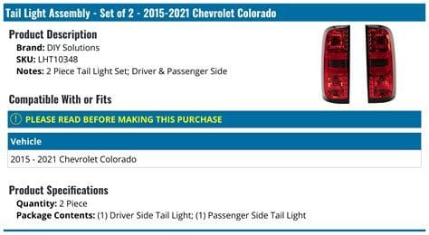 5 Tips To Replace Your Chevy Colorado Tail Light