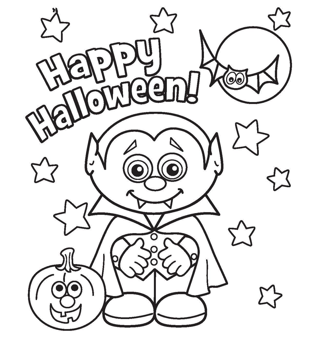 7 Vampire Coloring Pages For Kids