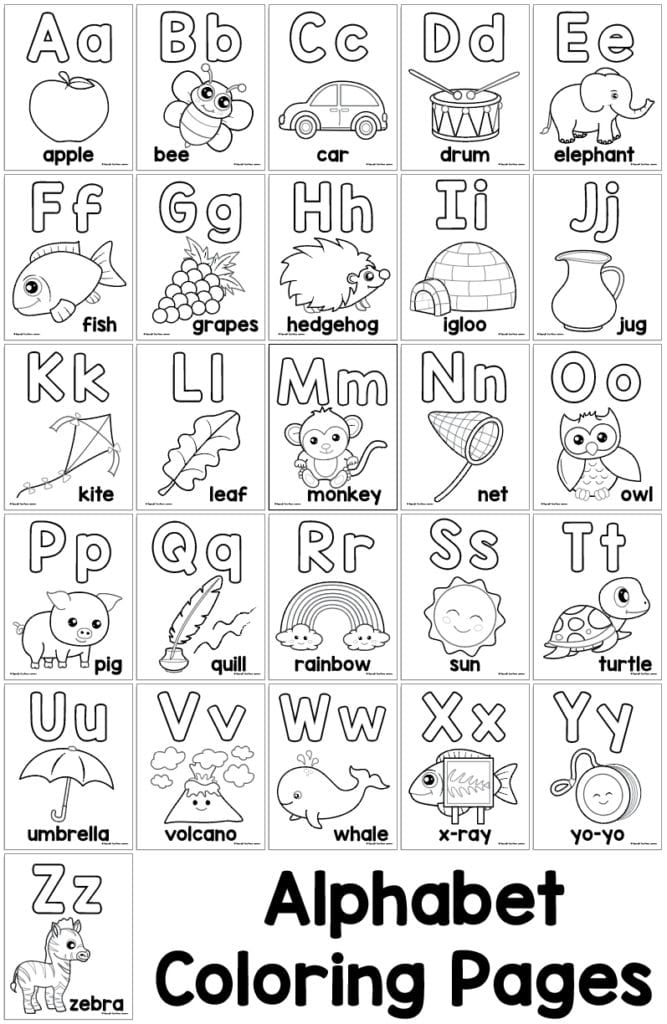 Alphabet Coloring Pages