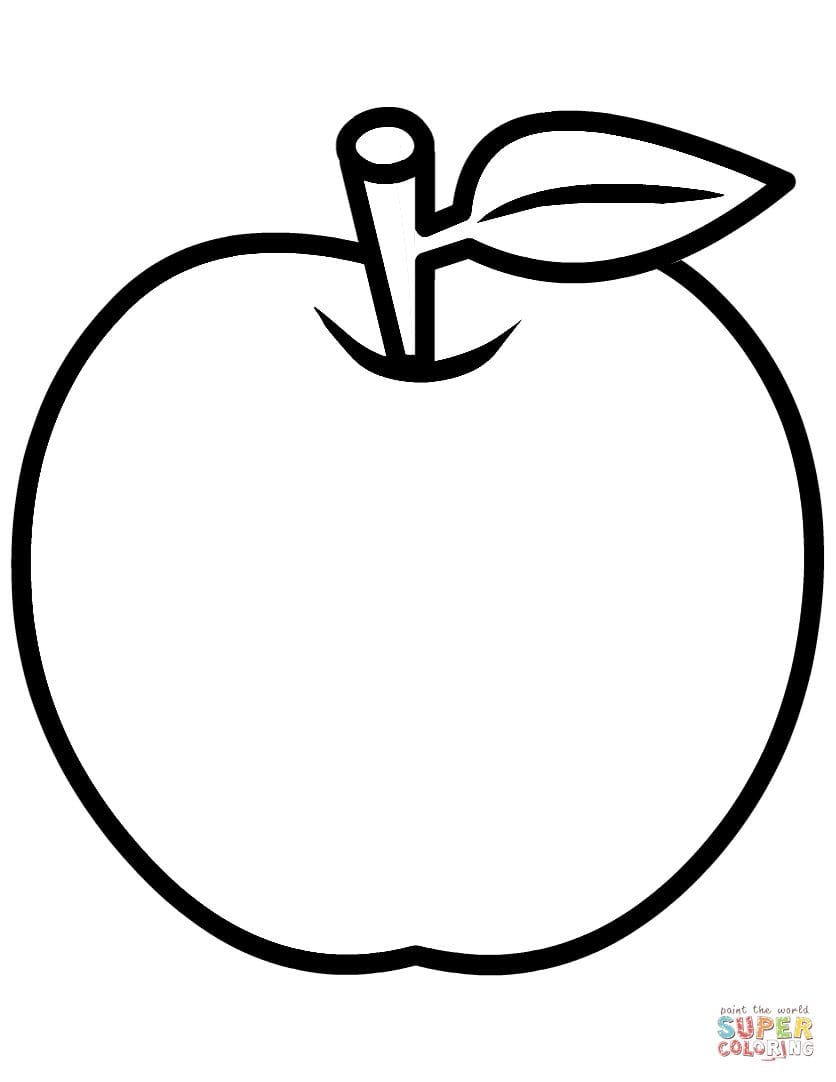 Apple Coloring Page Ideas