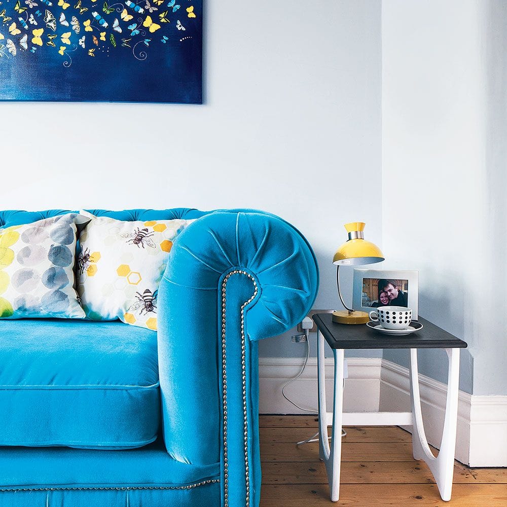 Bold Blue Sofa