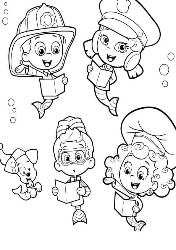 Bubble Guppies Coloring Pages