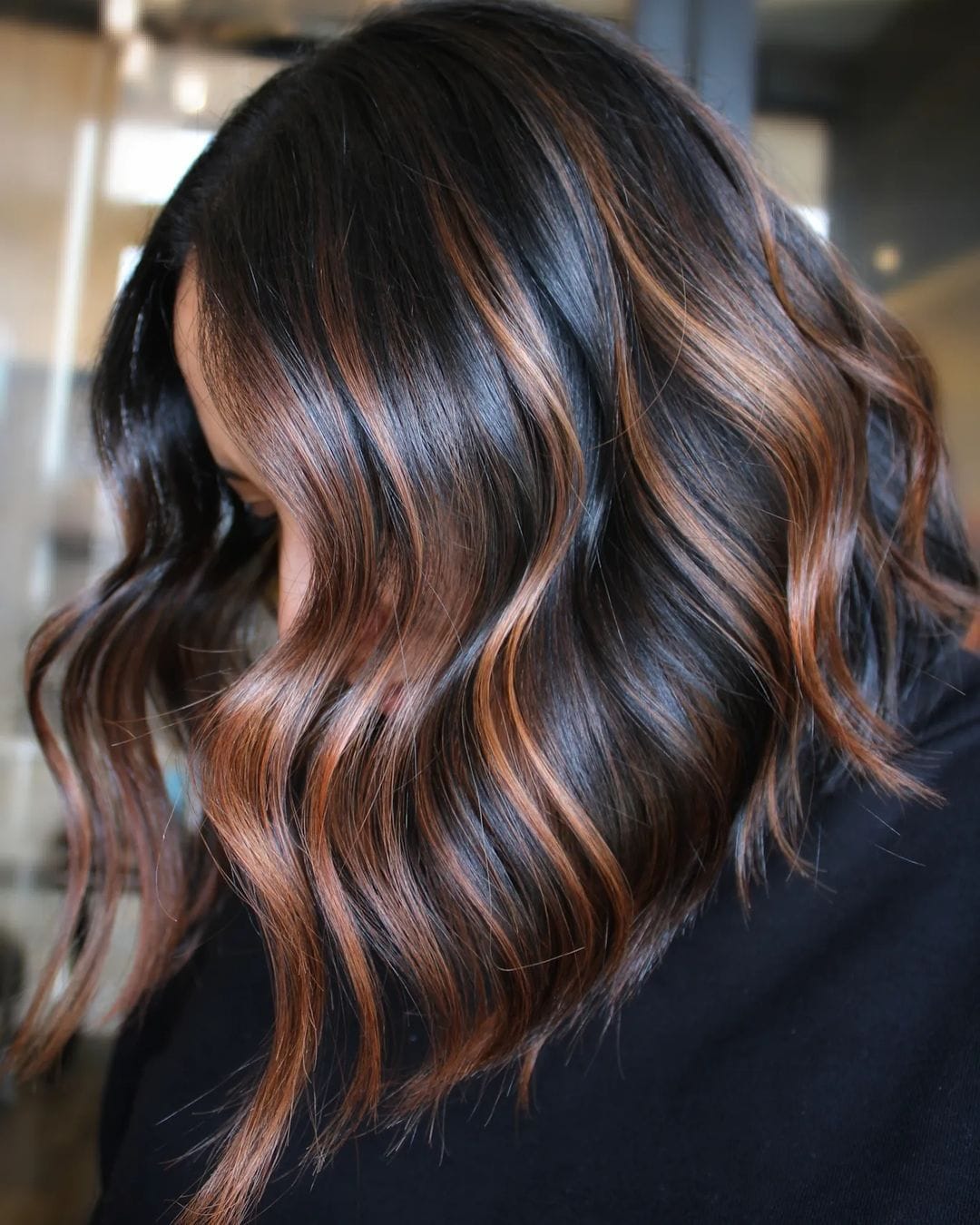 Caramel Balayage for a Natural Look