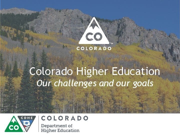 Pursuing higher education or certification in Colorado