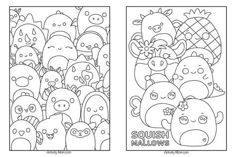 Free Printable Squishmallow Coloring Pages