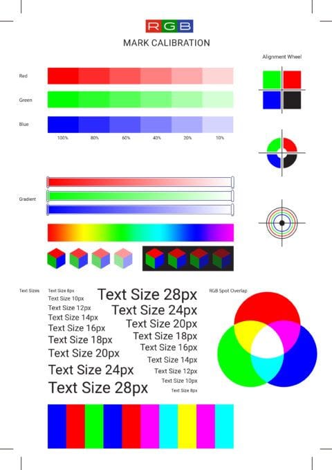 Generic Color Printer Test Page