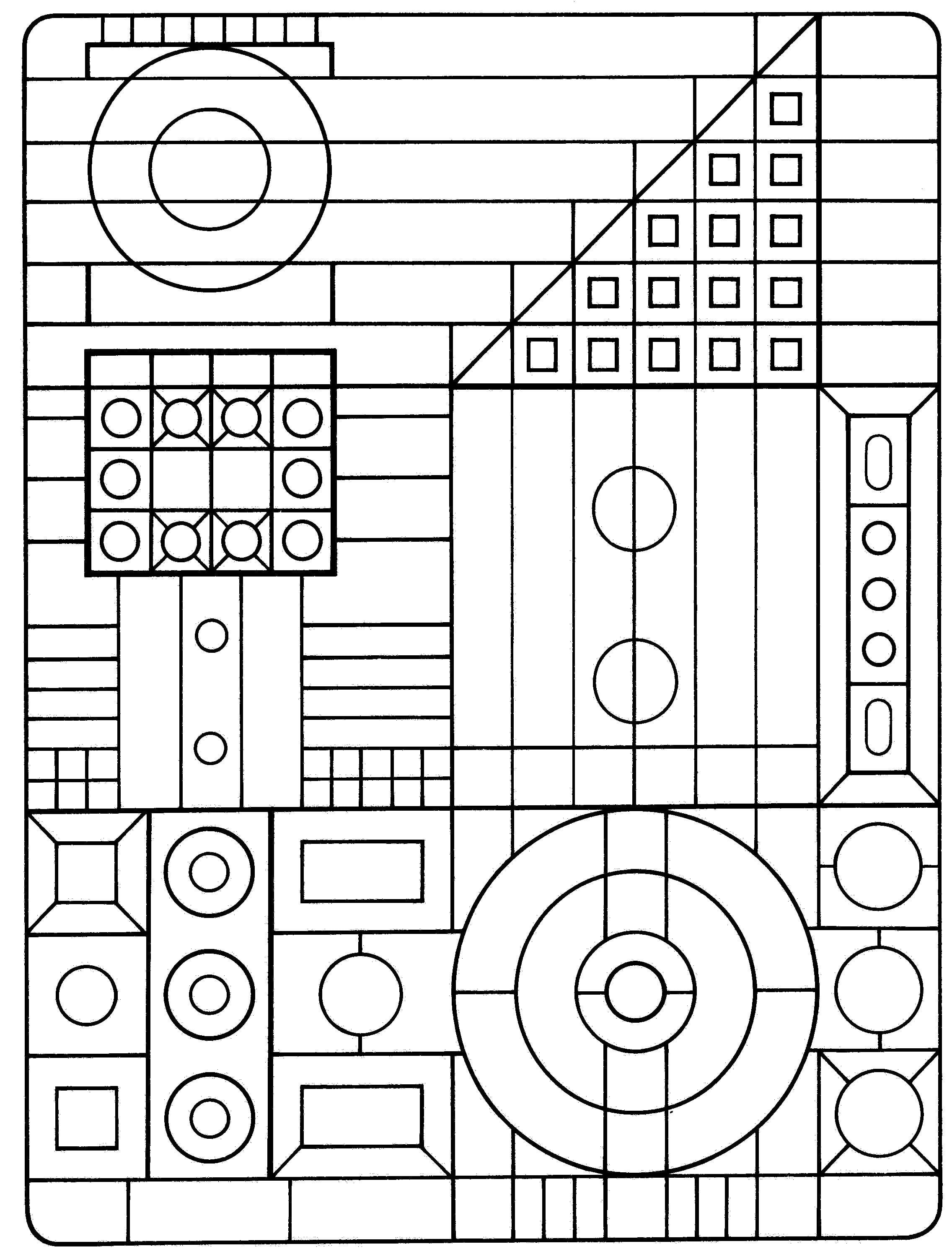 The Benefits of Geometric Design Coloring Pages