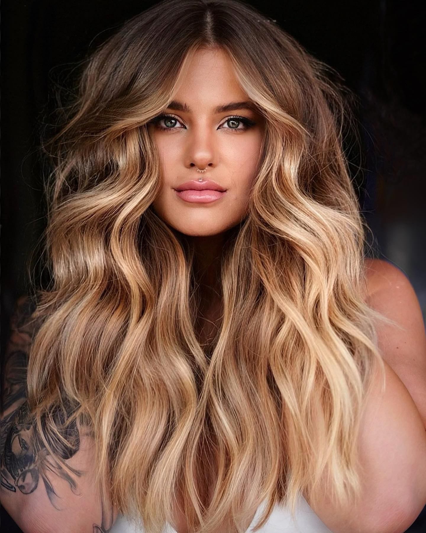 Honey Blonde Highlights for Soft Summer Hair