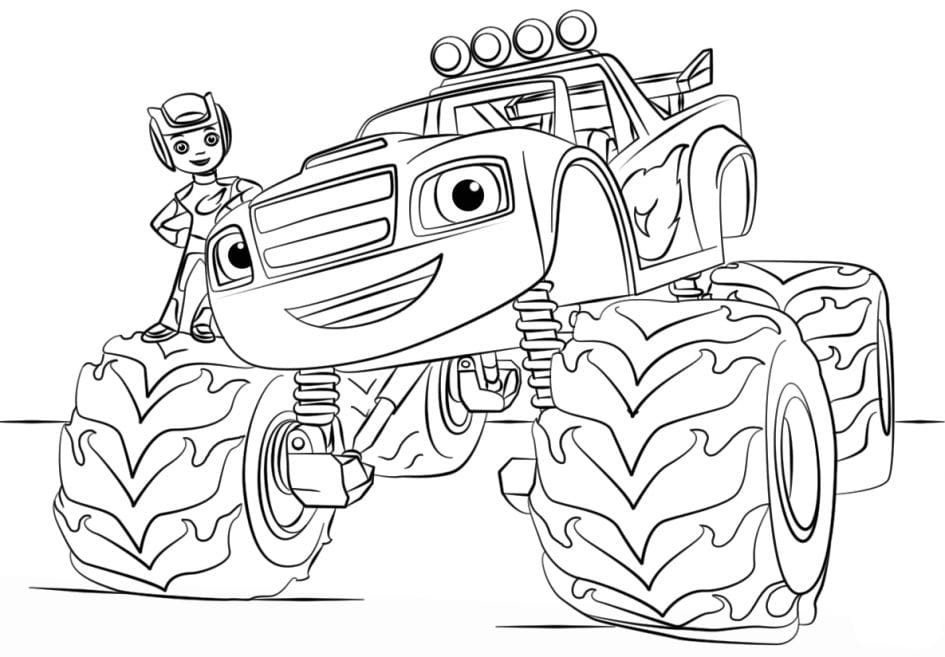 How to Use Blaze Monster Machines Coloring Pages