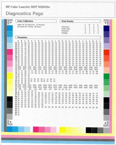 HP Color Printer Test Page