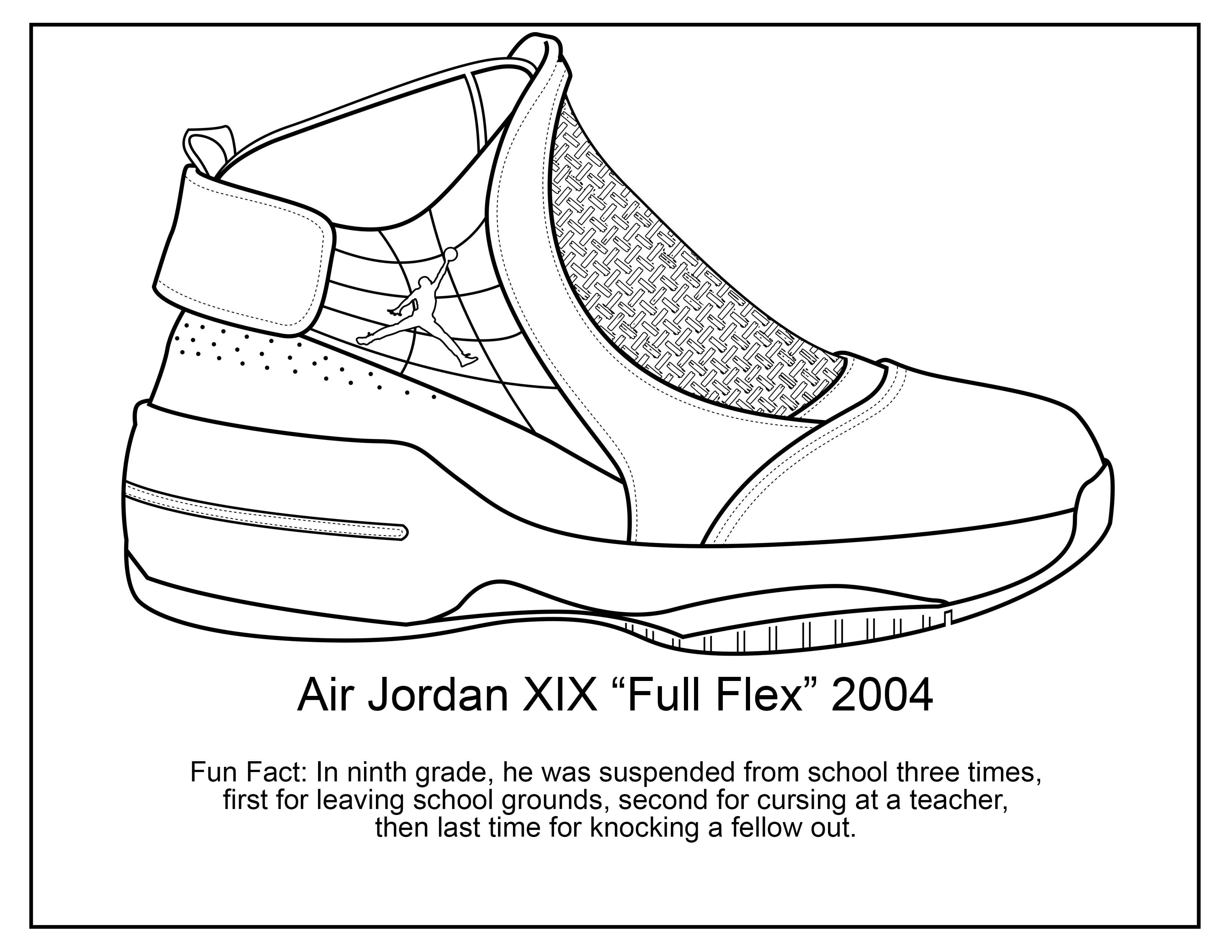 Jordan Shoes Coloring Pages For Kids And Sneakerheads