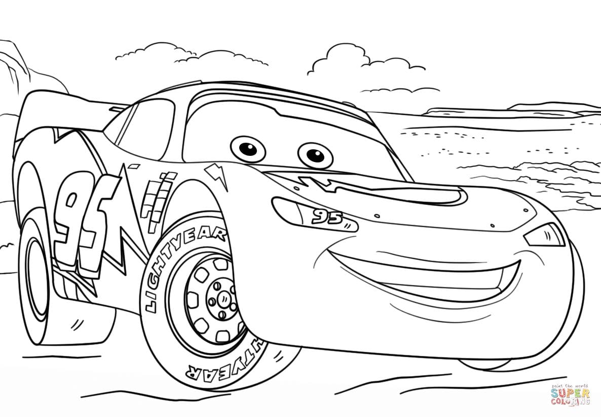 Lightning McQueen Coloring Pages