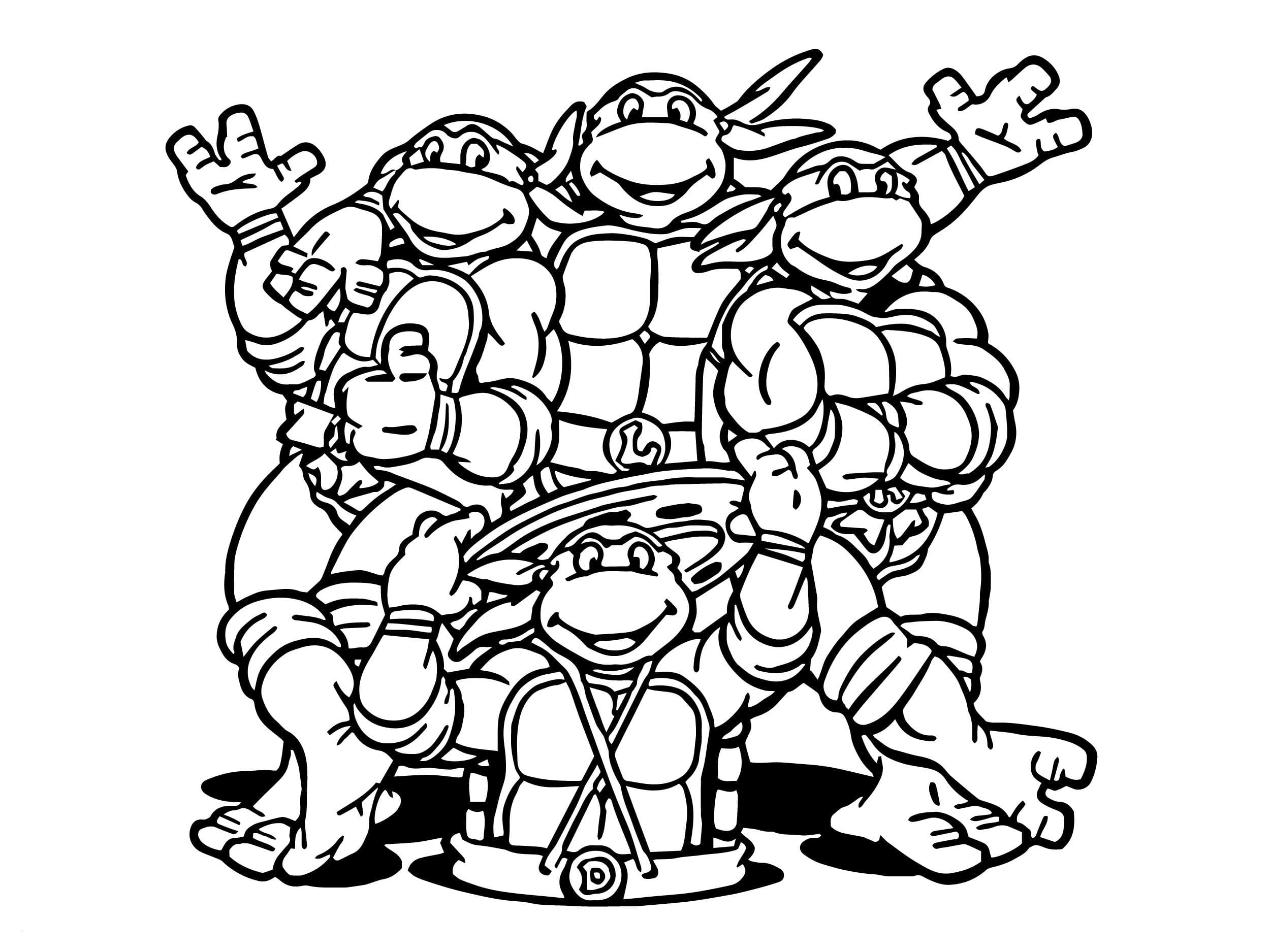 Ninja Turtle Coloring Sheet