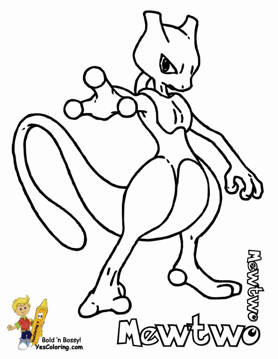 Pokemon Mew Coloring Pages For Kids And Adults