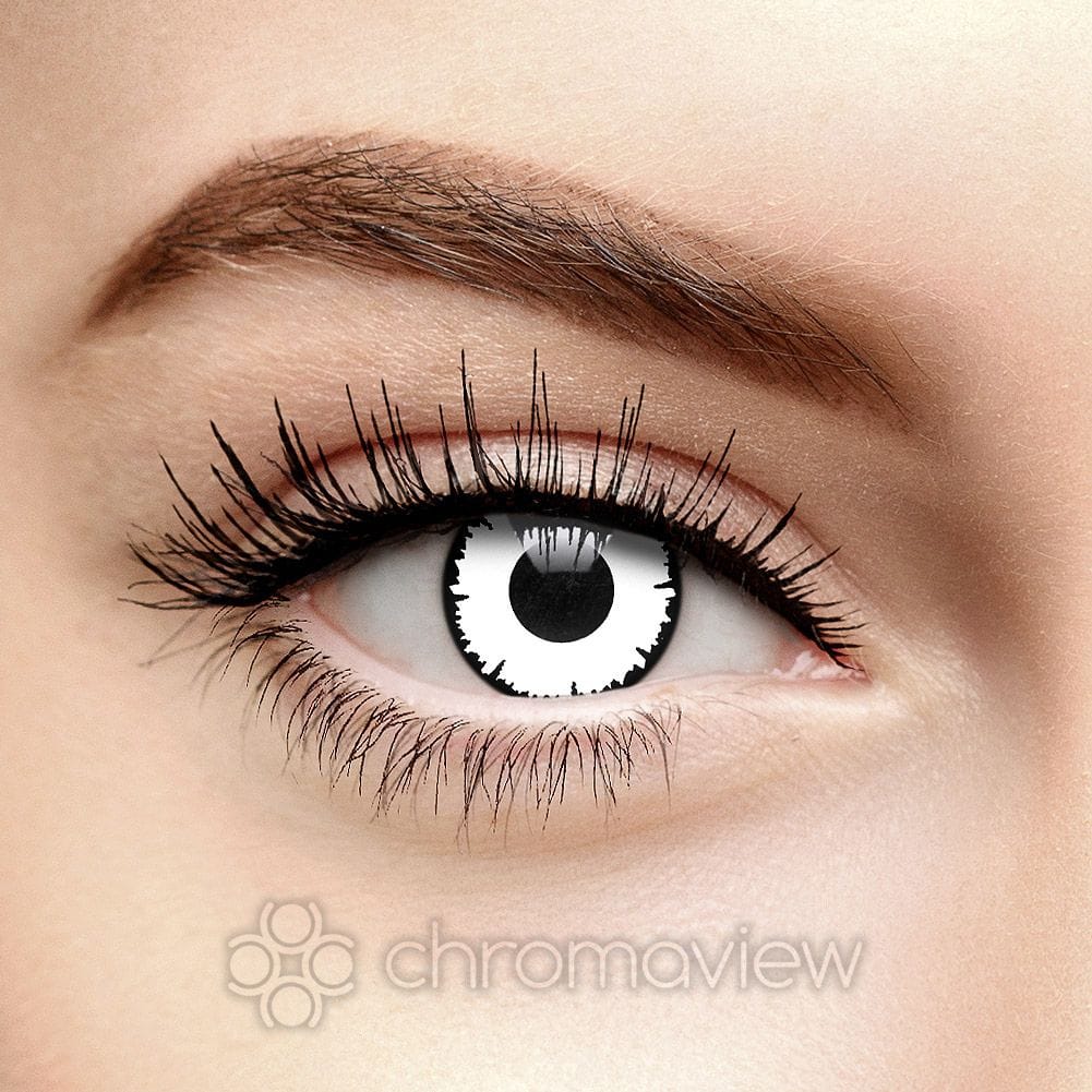 Pure White Eye Contact Lenses For A Bright Look